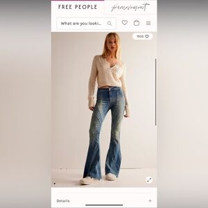 We The Free Mermaid Panelled Flared-Leg Jeans
